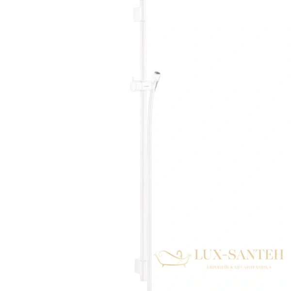 штанга для душа 90 см hansgrohe unica s puro 28631700 белая матовая