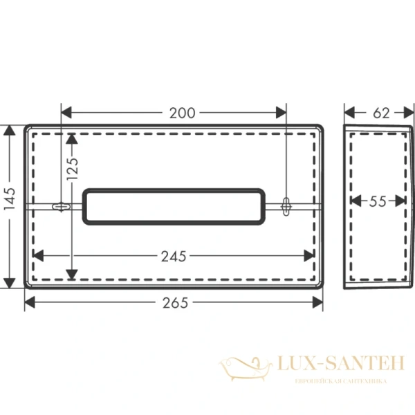 держатель бумажных полотенец hansgrohe addstoris 41774000, хром