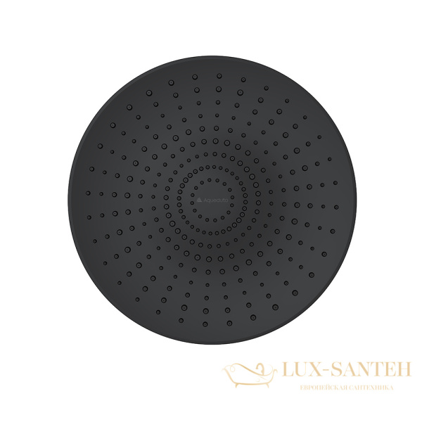 верхний душ 255 мм, с настенным держателем aqueduto chuva aqdschu0945, оружейная сталь