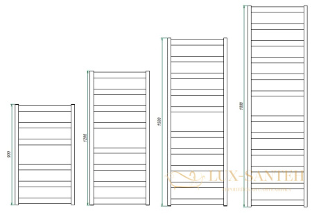 полотенцесушитель grota brezza 53/120, хром
