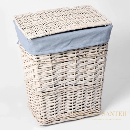 плетеная корзина wasserkraft lippe wb-450-m для белья, белый