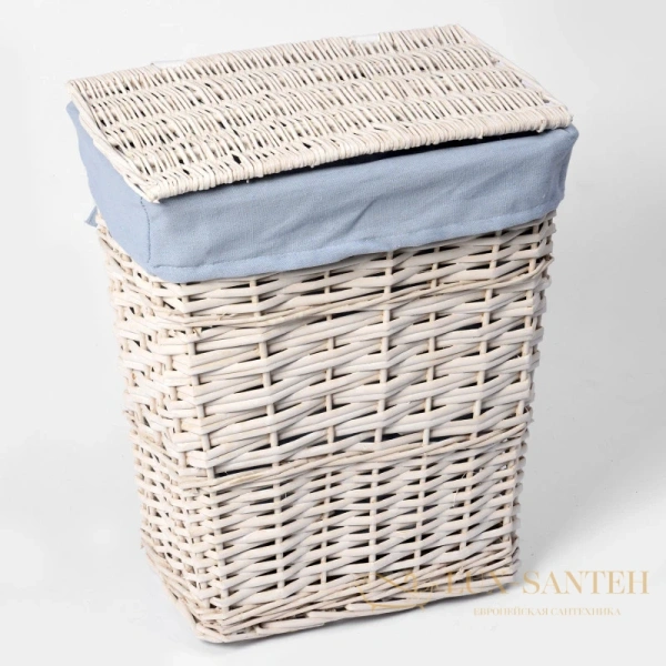 плетеная корзина wasserkraft lippe wb-450-m для белья, белый
