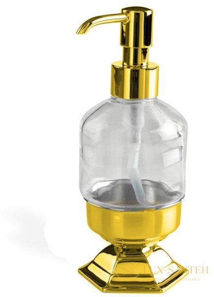 дозатор стеклянный stil haus marte ma30ap(16) настольный, золото