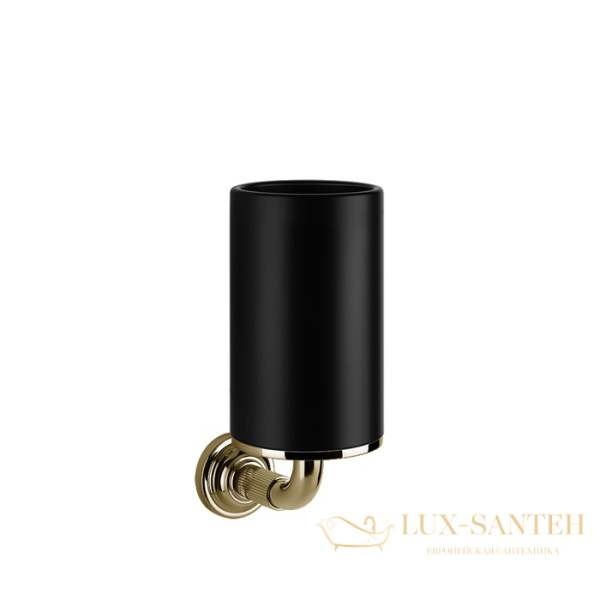стакан gessi venti20 65408.710 подвесной, brass pvd/черный