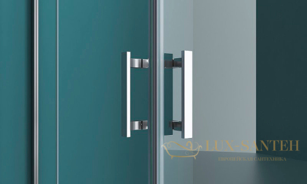 душевой уголок belbagno kraft kraft-ah-22-100/90-c-cr-r 100х90 см профиль хром, стекло прозрачное