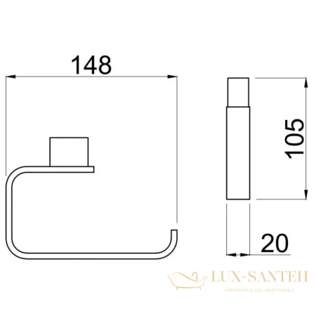 бумагодержатель allen brau infinity 6.21007-00, хром