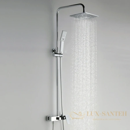 душевая система wasserkraft a17702 200 мм, хром