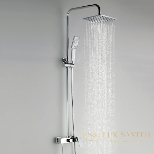 душевая система wasserkraft a17702 200 мм, хром