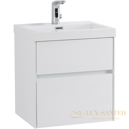 тумба под раковину belbagno pietra mini pietra mini-500as-2c-so-bl 50 см подвесная, bianco lucido