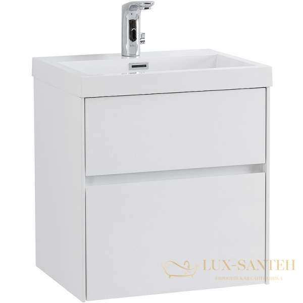 тумба под раковину belbagno pietra mini pietra mini-500as-2c-so-bl 50 см подвесная, bianco lucido