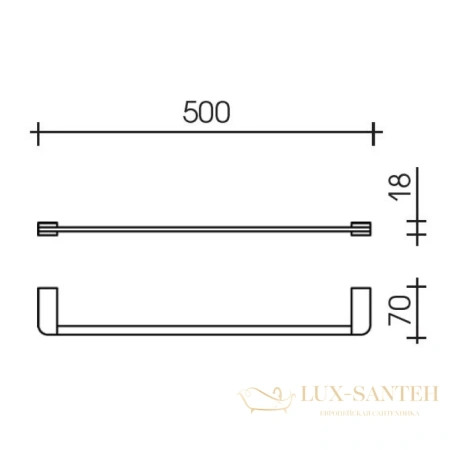 полотенцедержатель schein allom 22812, хром