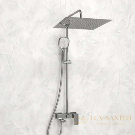 душевая система wasserkraft a177.119.065.087.ch 400 мм, хром