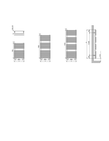 полотенцесушитель водяной cordivari elen 3551440133009 1160/600, хром