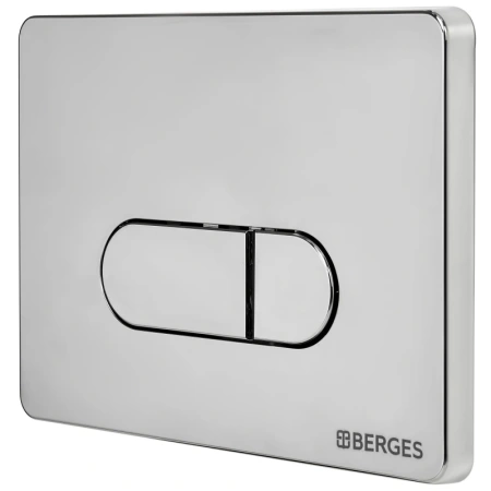 кнопка berges drop 040033 для инсталляции novum d3, глянцевый хром