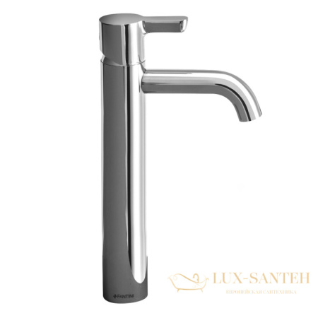 смеситель для раковины, fantini icona classic, 53 02 r406wf, 1 отв., без донного клапана, излив 140мм, хром