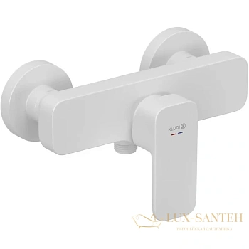 смеситель kludi renon 428315375 для душа, белый матовый