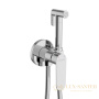 гигиенический душ со встраиваемым смесителем и встроенной частью cezares stylus-dif-01, хром глянцевый