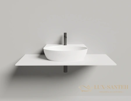 раковина salini alda 140322m s-stone 58x45 см, белый