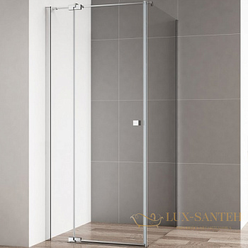 душевой уголок cezares valvola valvola-ah-1-100/90-c-cr 100x90 профиль хром, стекло прозрачное