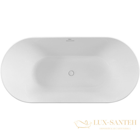 акриловая ванна belbagno bb413-1700-800-matt 170x80 без гидромассажа, белый матовый