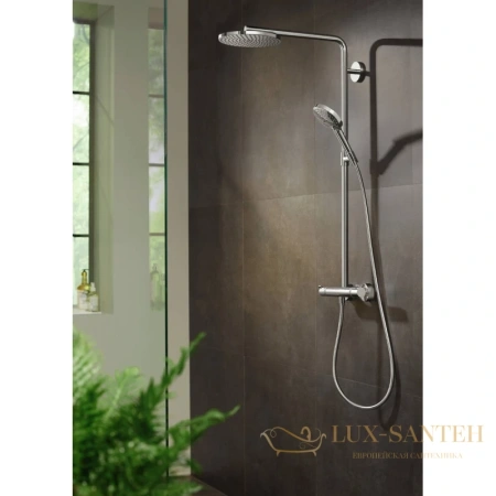 душевая система hansgrohe raindance select s showerpipe 240 1jet 27633000 хром