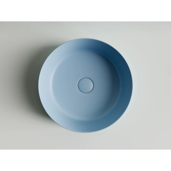 раковина ceramica nova element cn6022ml 39x39 см, голубой матовый