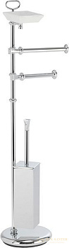 стойка stil haus prisma pr21(08), хром-белая керамика