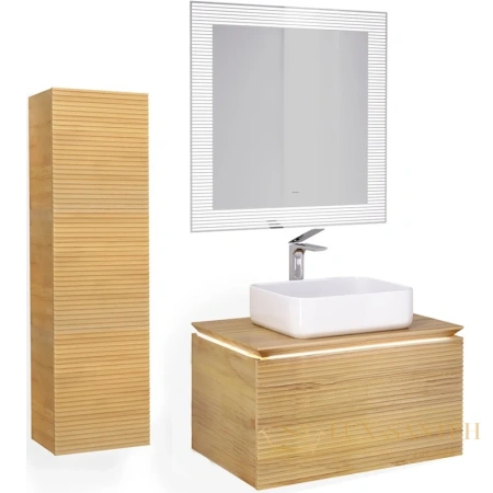 тумба jorno karat kar.01.80/p/bul 80 см, бук светлый 