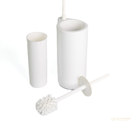 стойка h62 см: бумагодержатель/белый керамический ёрш stil haus hashi, 972(24), белый матовый