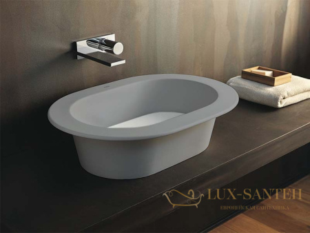 раковина накладная/ встраиваемая cielo amadeo ovale amla65 br, 650x450x170h мм, brina