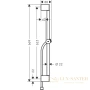 душевая штанга hansgrohe unica 24400000 65 см