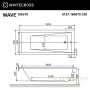 ванна whitecross wave 160x70 "line nano", 0101.160070.100.linenano.gl, белый