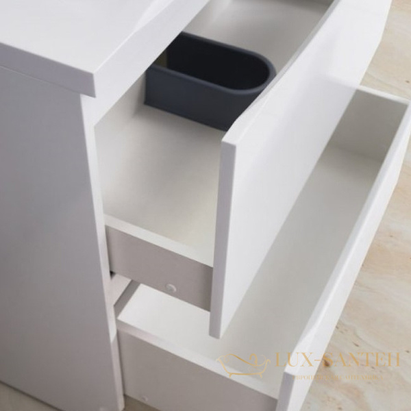 тумба под раковину belbagno marino marino-1200-2c-pia-bl-p 120 см, bianco lucido