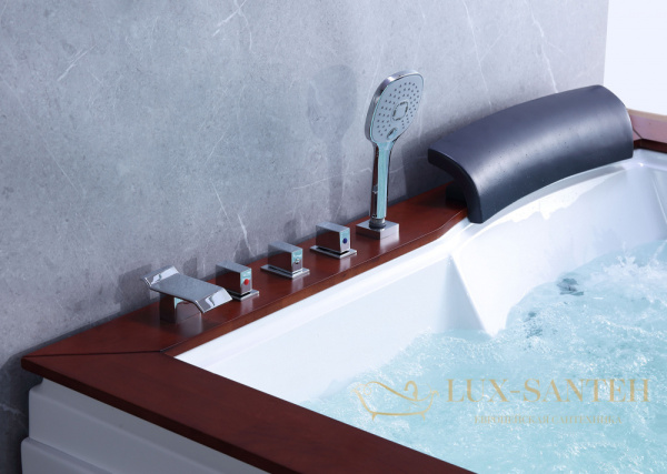 ванна акриловая гидромассажная gemy g9052 ii k l, белый