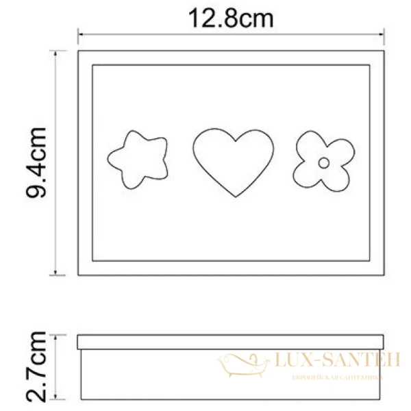 мыльница wasserkraft ammer k-6429, красный/желтый