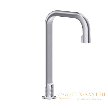 излив gessi inciso- 58095.149 для раковины, finox brushed nickel