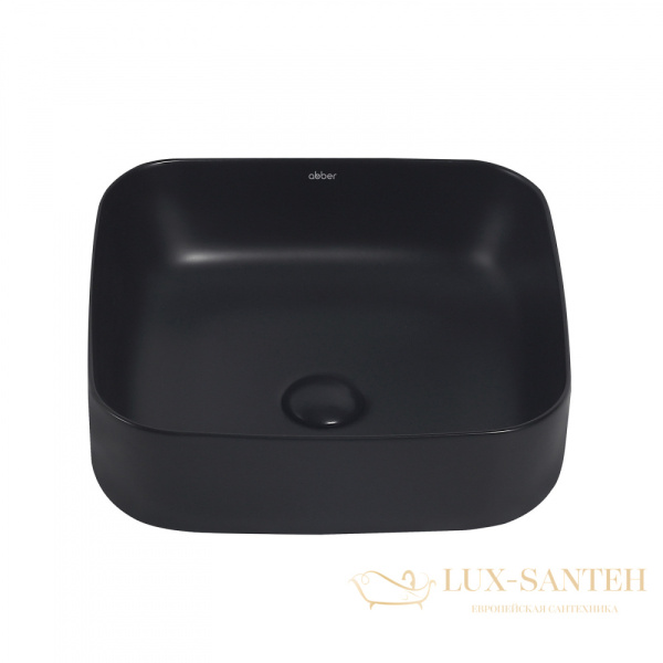 раковина накладная abber rechteck ac2211mb, 38,5х38,5 см, 