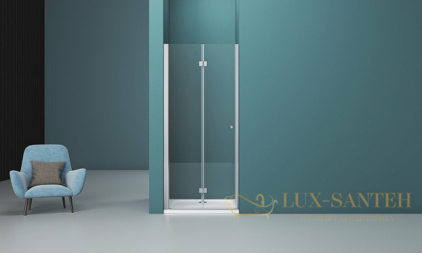 душевая дверь belbagno albano albano-bs-12-100-c-cr 100 см профиль хром, стекло прозрачное