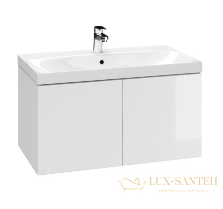 тумба cersanit colour 80, sp-sz-col-cm/col/80, цвет белый