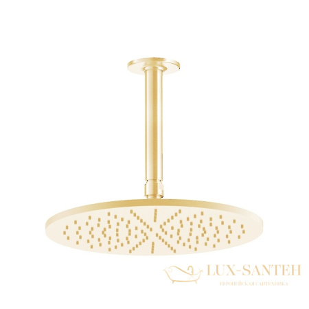 верхний душ gessi inciso 58252.246 300 мм, gold pvd