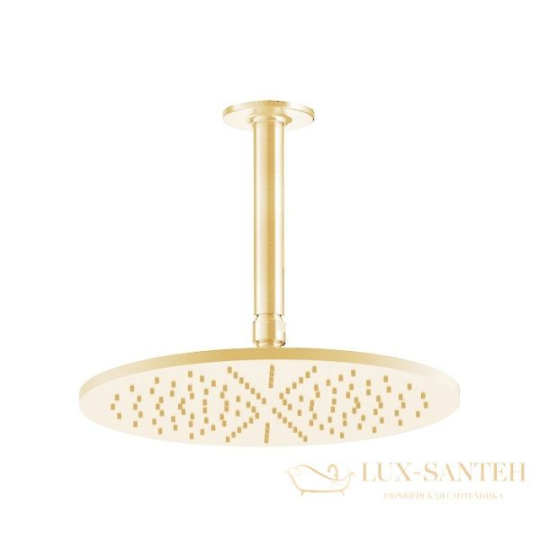 верхний душ gessi inciso 58252.246 300 мм, gold pvd