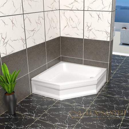 акриловый поддон rgw acrylic 16180500-51 для душа bt/cl-s-a 100x100, белый
