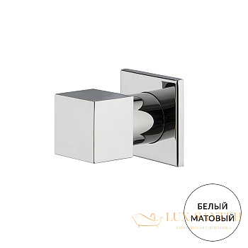 запорный вентиль fima carlo frattini fit, f3523/1bs, внешняя часть, белый матовый