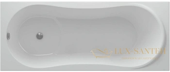 акриловая ванна aquatek афродита 170x70 afr170-0000024 без гидромассажа, с фронтальным экраном (слив слева, вклеенный каркас)