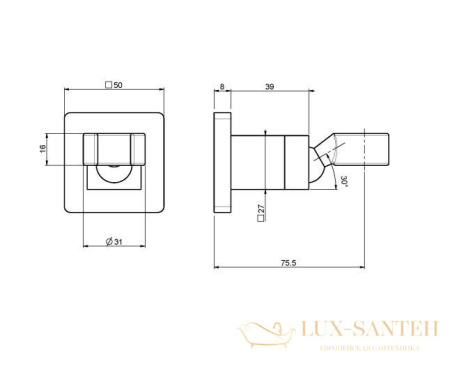 держатель ручного душа fima carlo frattini shower accessories f2204ns, черный матовый