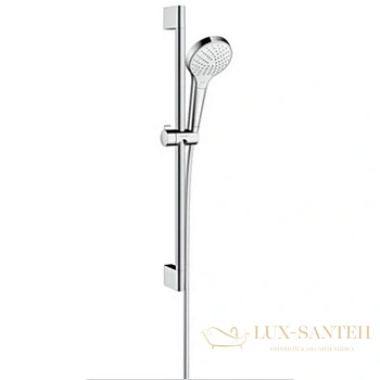 душевой гарнитур hansgrohe croma select s multi 26560400 со штангой 65 см, белый/хром