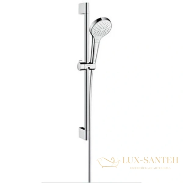 душевой гарнитур hansgrohe croma select s multi 26560400 со штангой 65 см, белый/хром
