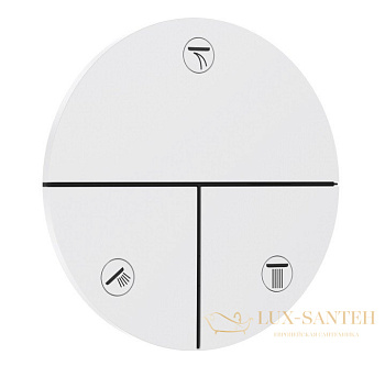 переключатель потоков hansgrohe showerselect comfort s 15558700, на 3 выхода, белый матовый