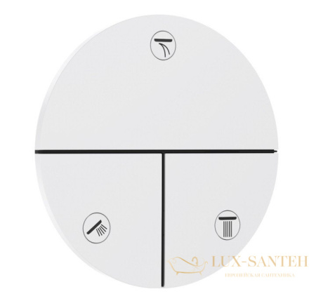 переключатель потоков hansgrohe showerselect comfort s 15558700, на 3 выхода, белый матовый