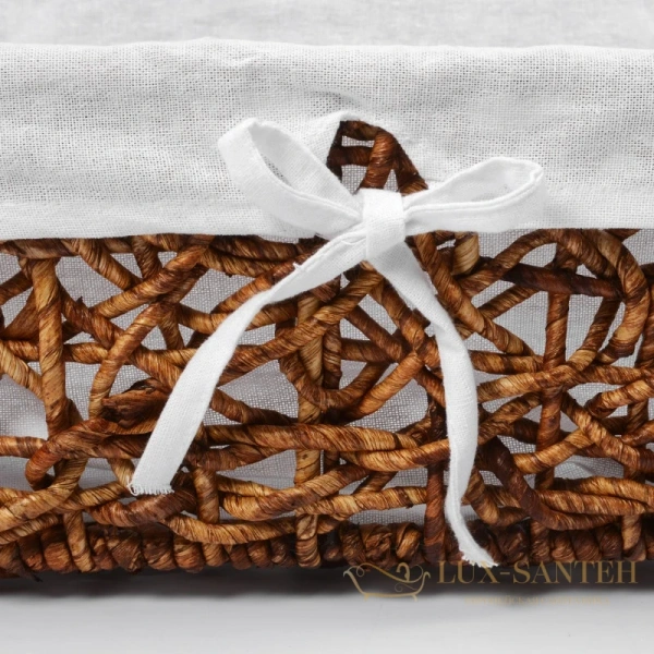 плетеная корзина wasserkraft exter wb-160-m для белья, светло-коричневый